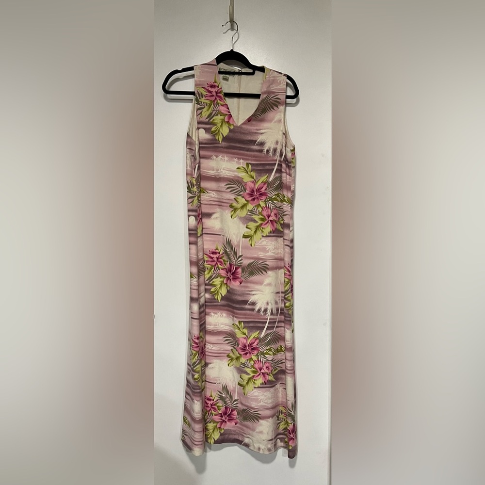 Tommy Bahama SILK Tropical Floral Maxi size 12, beautiful! Vintage
